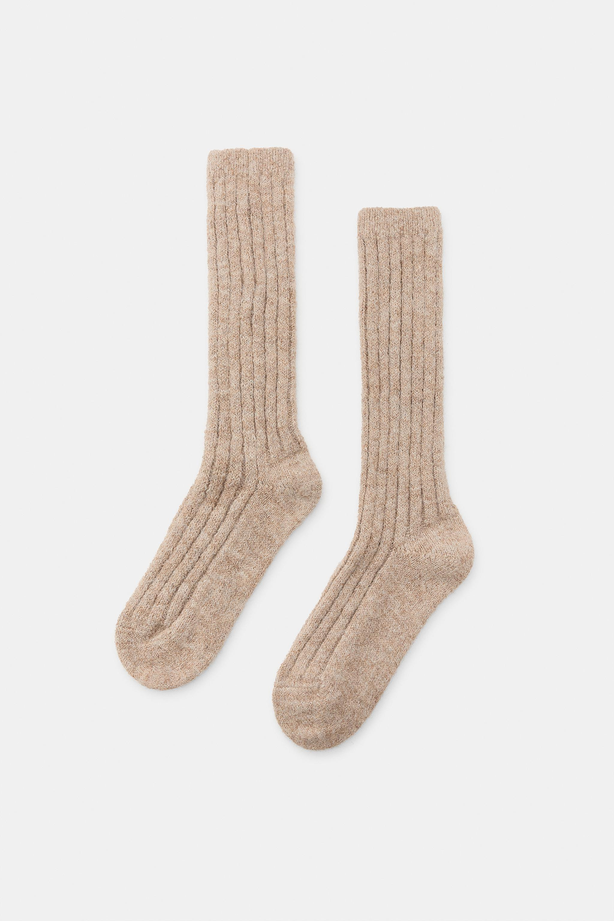 RIB KNIT LONG SOCKS | Zara US