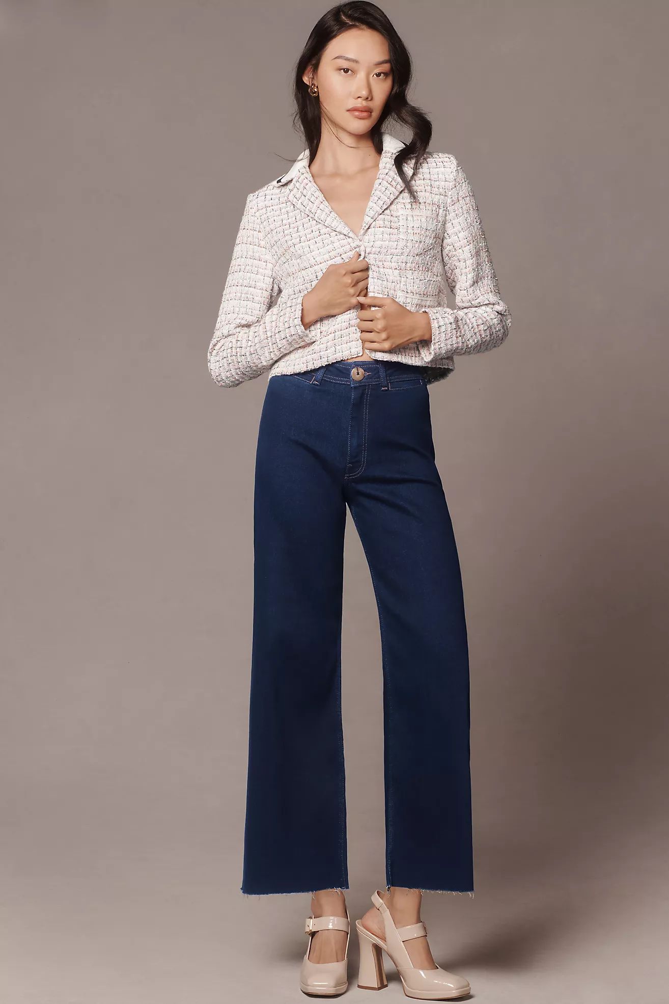 The Ettie High-Rise Crop Wide-Leg Jeans by Maeve | Anthropologie (US)