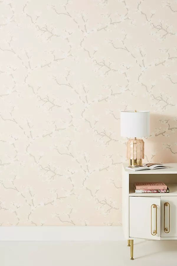Branches Wallpaper By York Wallcoverings in Pink | Anthropologie (US)