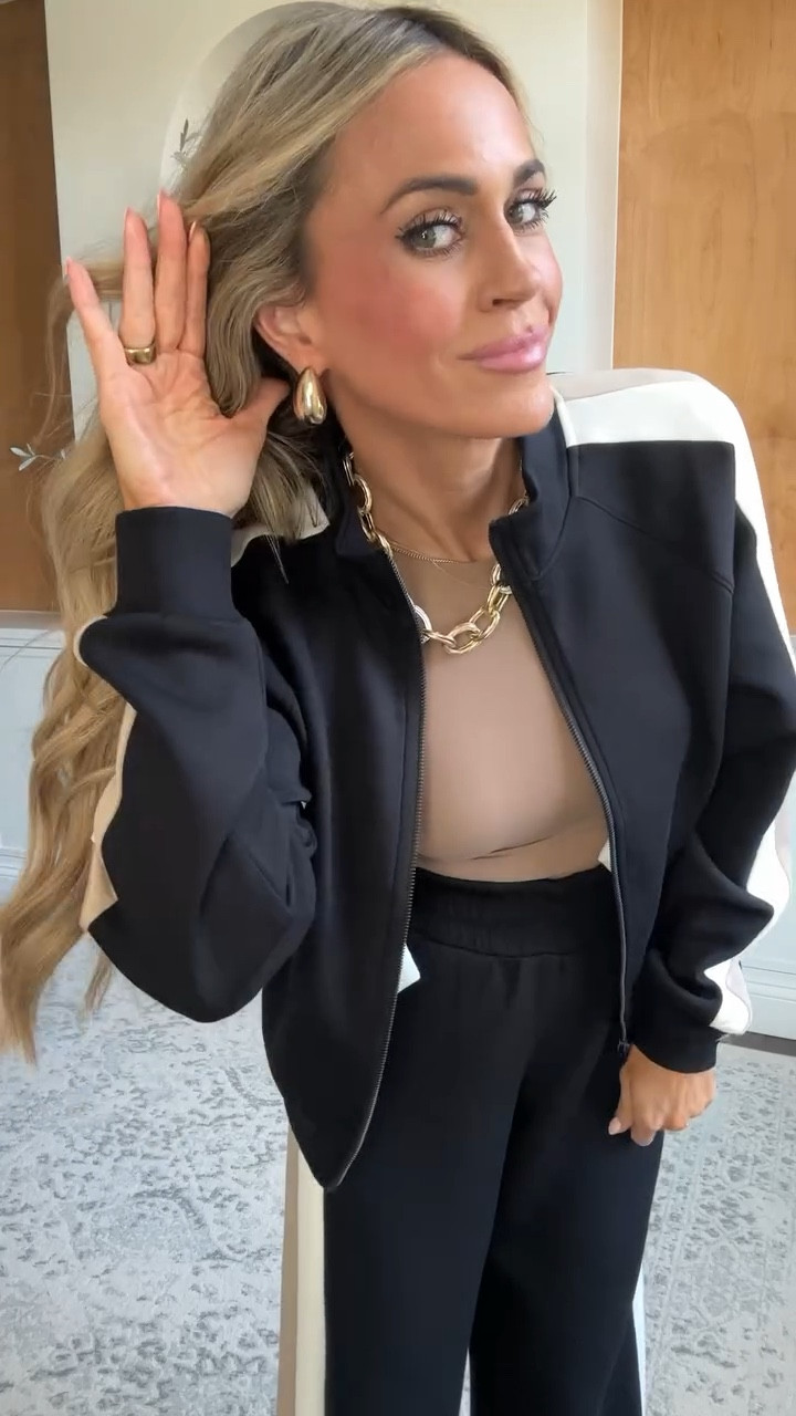 Elevated loungewear set that is perfect for travel! Pants come in length options and love the full zipper jacket. Makes the perfect travel outfit or everyday elevated casual outfit

#traveloutfits #airportoutfit

#LTKmomlife #LTKootd #LTKdayinmylife