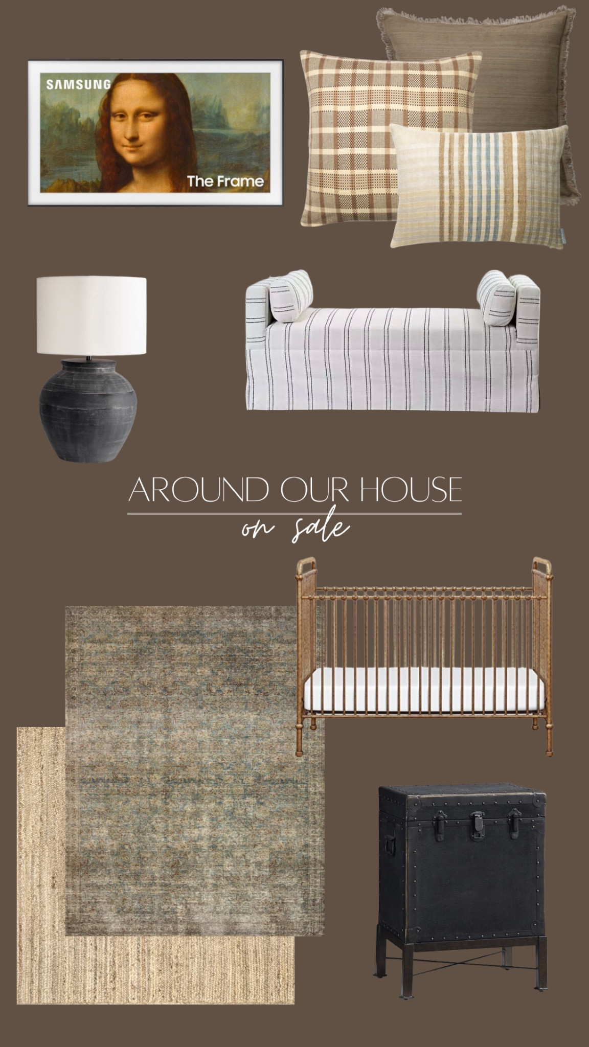 Favorite items around our house on sale!

Bench, ottoman, crib, rug, lamps, side table, nightstand, frame TV, pillows, mcgee and co, upholstery bench 

#LTKCyberweek #LTKhome #LTKsalealert