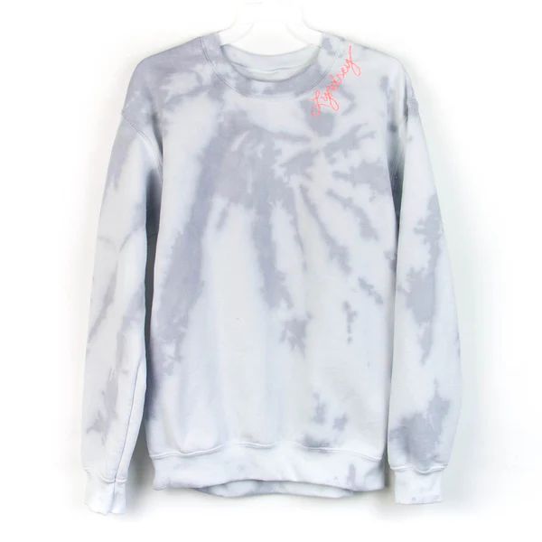 Tie-Dye Adult Sweatshirt, Grey x White | The Avenue