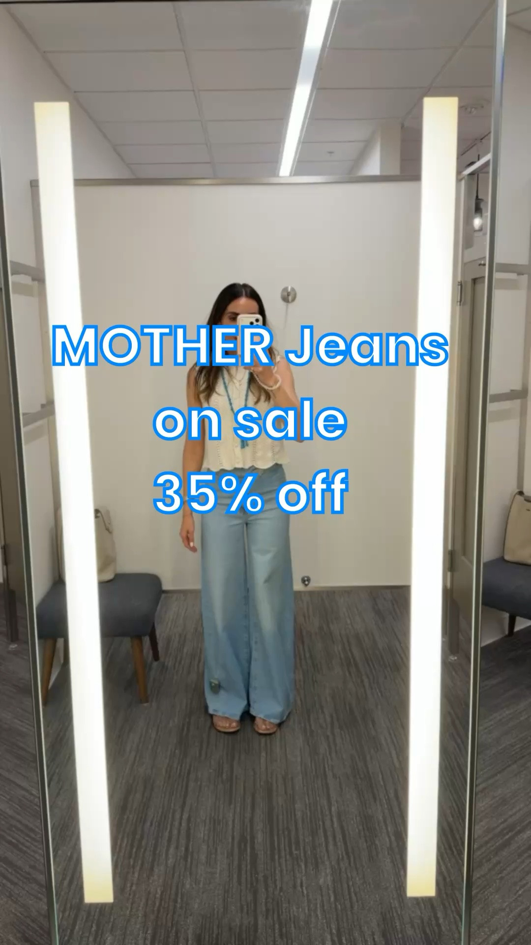 MOTHER Jeans The Tab Roller Skimp Wide Leg Jeans 35% off. I'm wearing size 25.

summer outfit, casual chic, wide leg jeans, brunch outfit, everyday style, summer style, coastal outfit, mom style, casual denim, neutral outfit

#LTKootd #LTKSaleAlert #LTKOver40