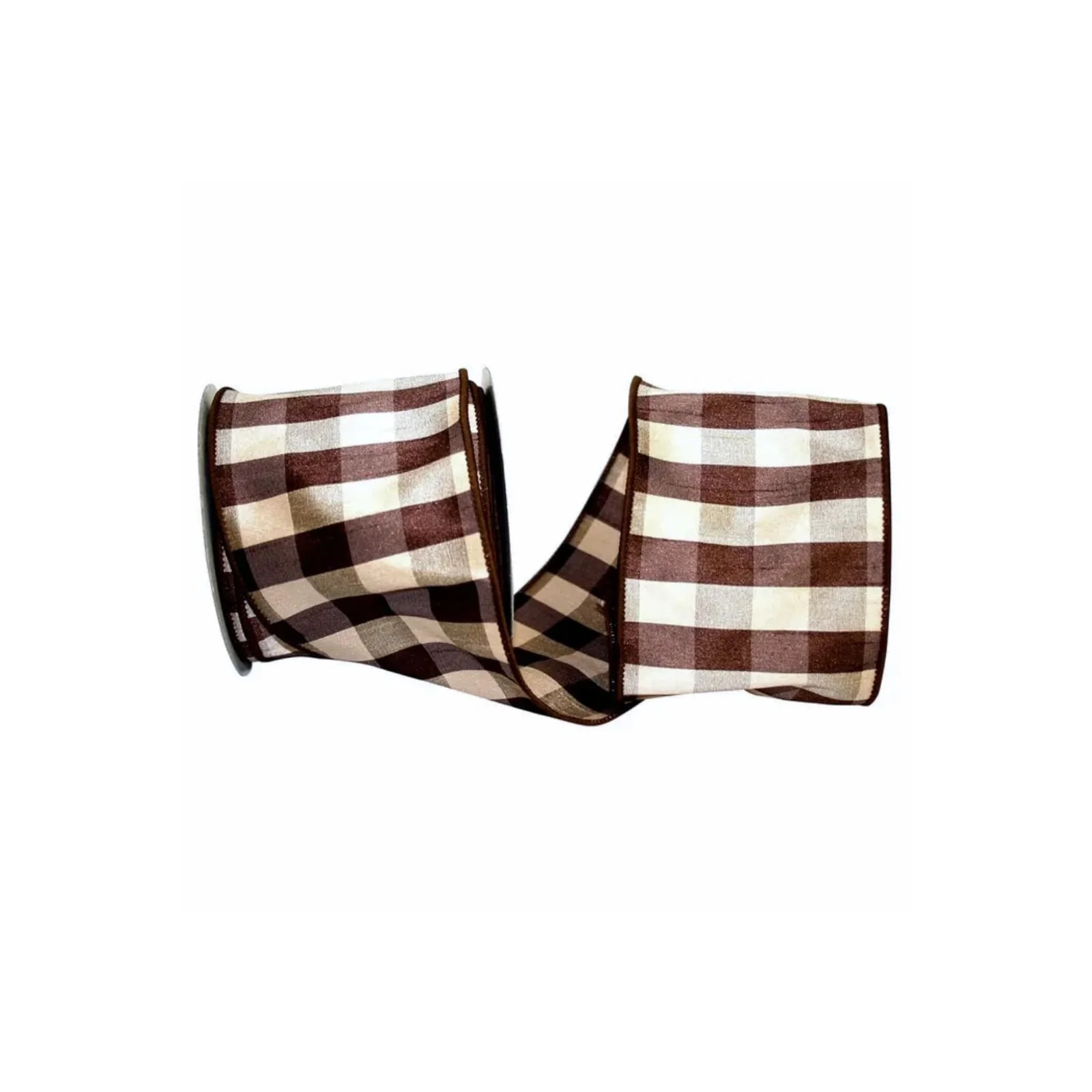 Brown Gingham Ribbon | Brooke & Lou | Brooke and Lou