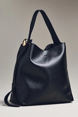 Slouchy Faux Leather Tote | Anthropologie (US)