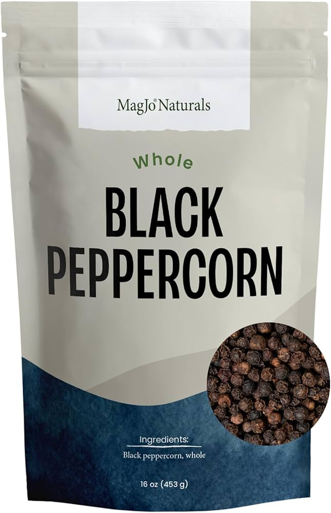 MagJo Naturals Black Peppercorn (whole), Exclusive Cambodian Memot Black Pepper | Amazon (US)