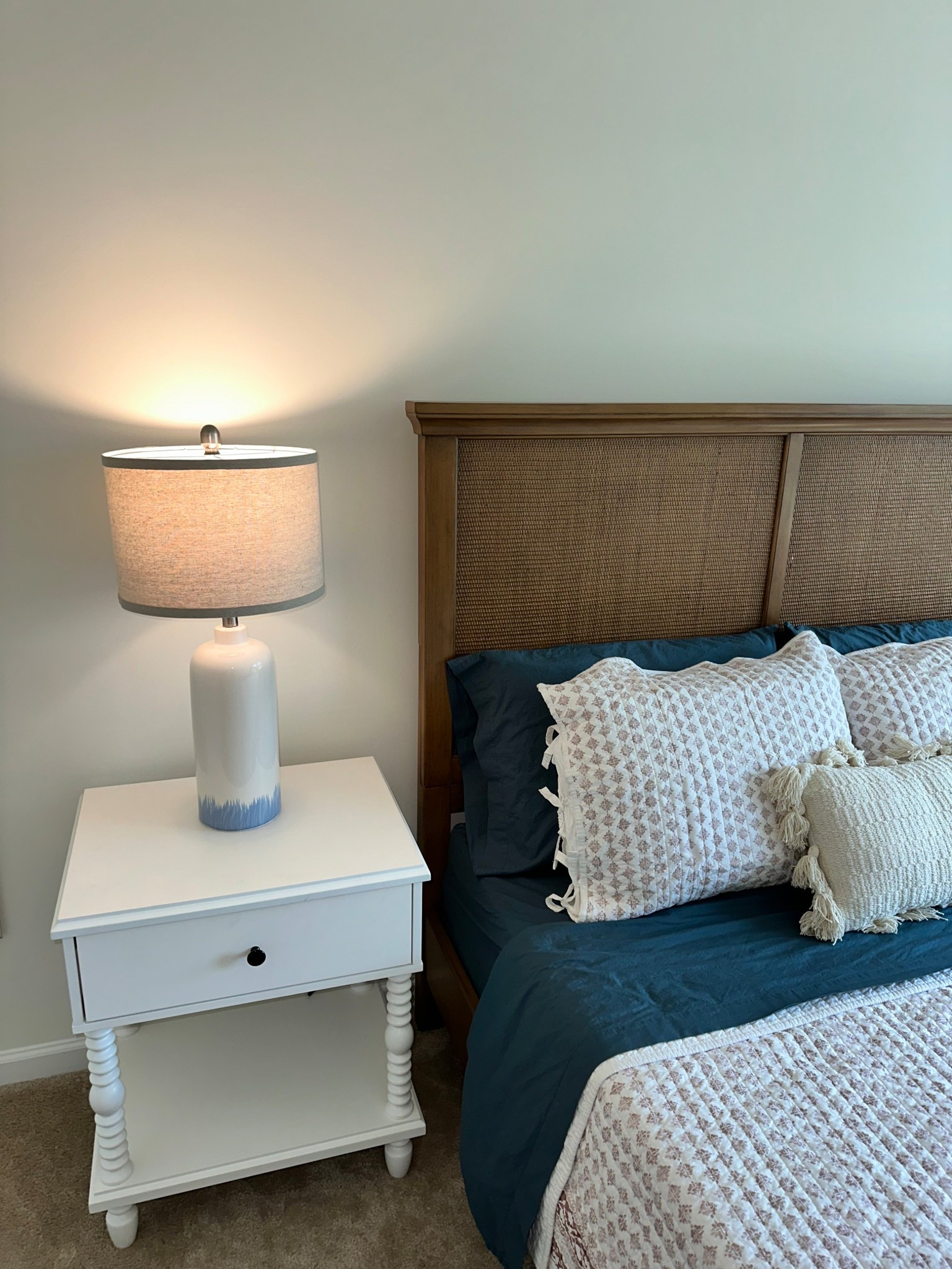 Love the coastal vibe of this room so far! Cane bed, wicker bed, rattan bed, cane headboard, rattan headboard, wicker headboard, coastal decor, coastal bedroom, sale finds, home finds.

#LTKSaleAlert #LTKHome