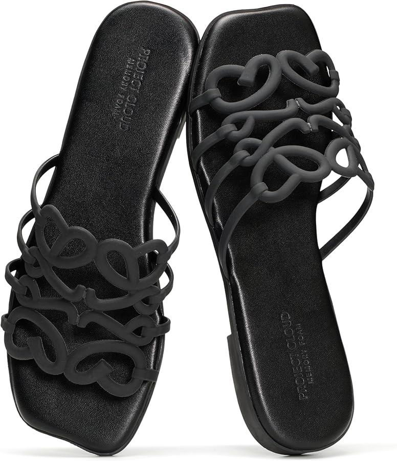 Project Cloud Womens Sandals with Memory Foam - Eco Crafted Leather Sandals for Women 2026 - Flat... | Amazon (US)