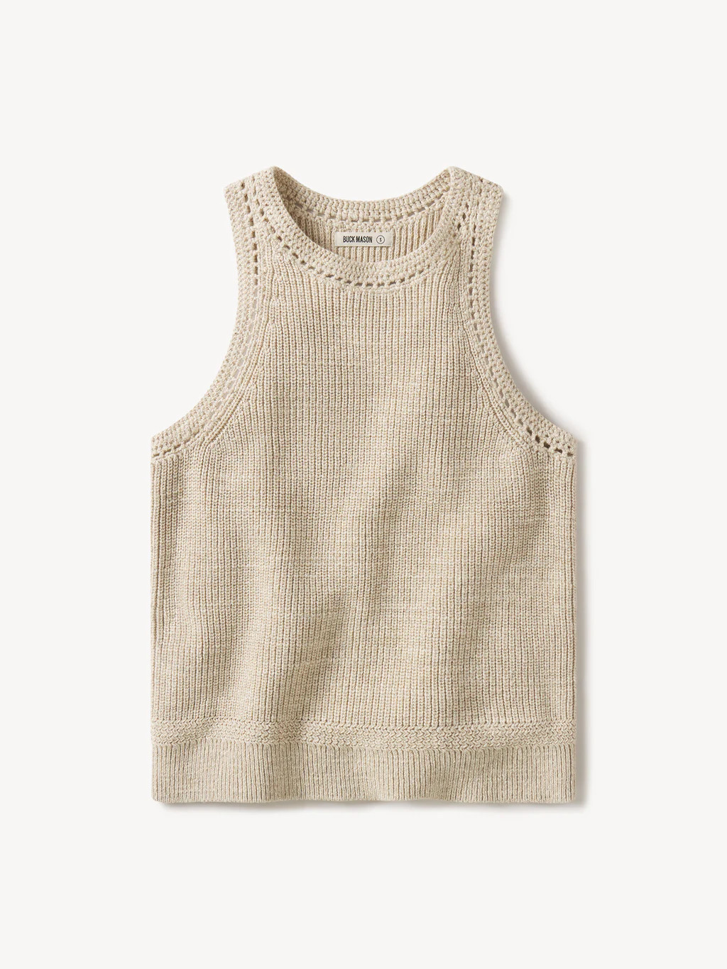 Marled Oatmeal Seafarer Cotton Rib Tank - Buck Mason- Modern American Classics | Buck Mason
