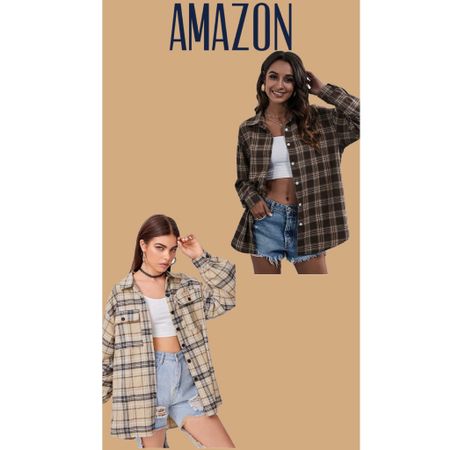 These plaid flannel shirts from Amazon are the perfect layering pieces! 
#flannelshirtt #plaidshirt

#LTKunder50 #LTKstyletip #LTKSeasonal