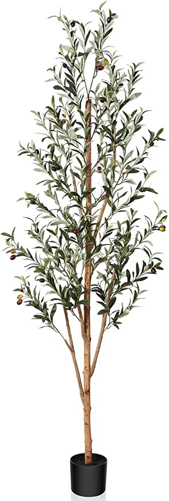 Kazeila Artificial Olive Tree 6FT Tall Faux Silk Plant for Home Office Decor Indoor Fake Potted T... | Amazon (US)