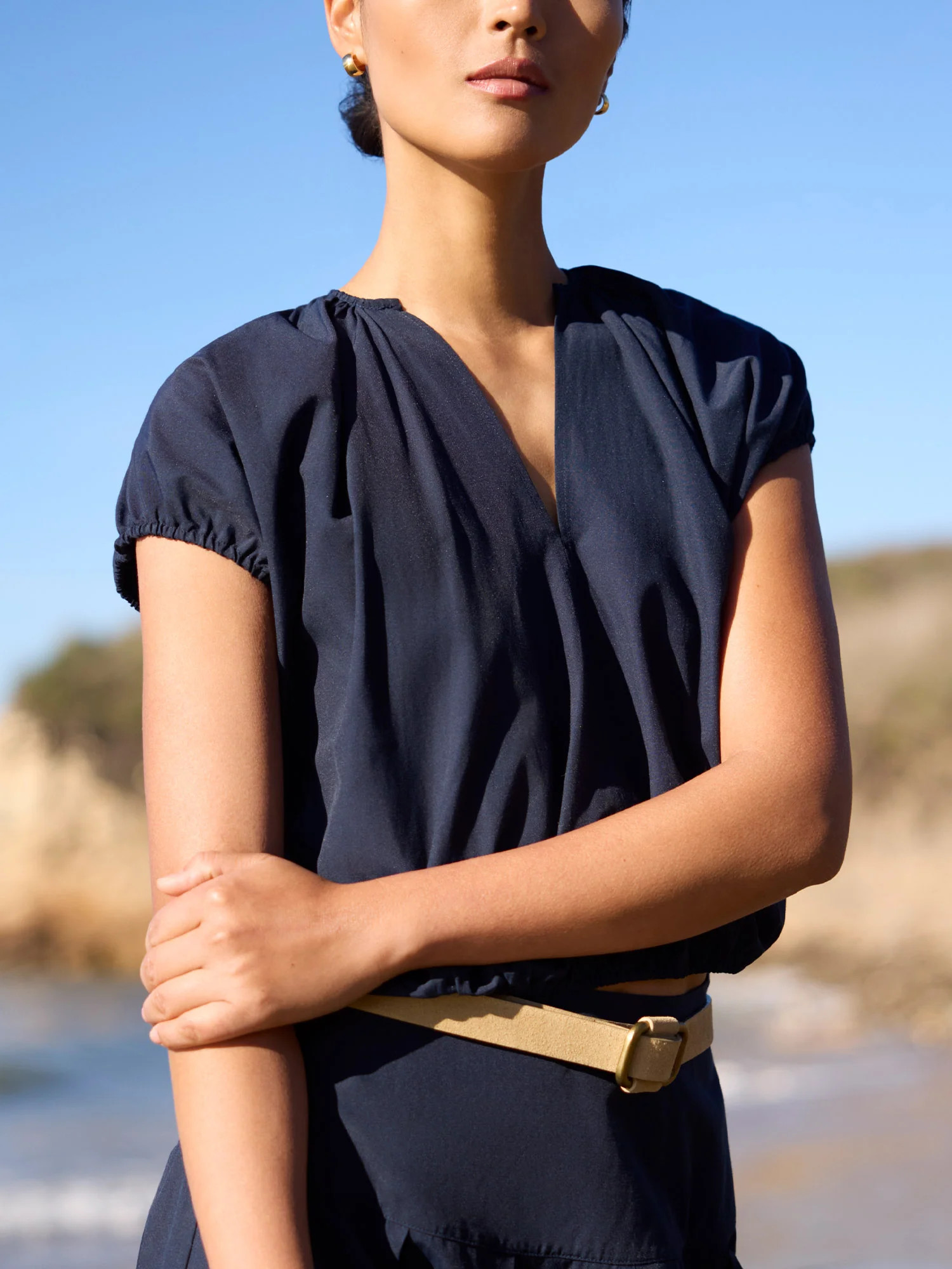 Women's Louie Top in Navy | Brochu Walker | Brochu Walker