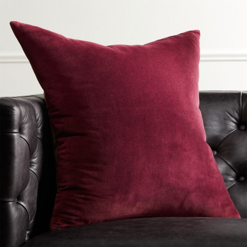 23" Leisure Plum Pillow | CB2