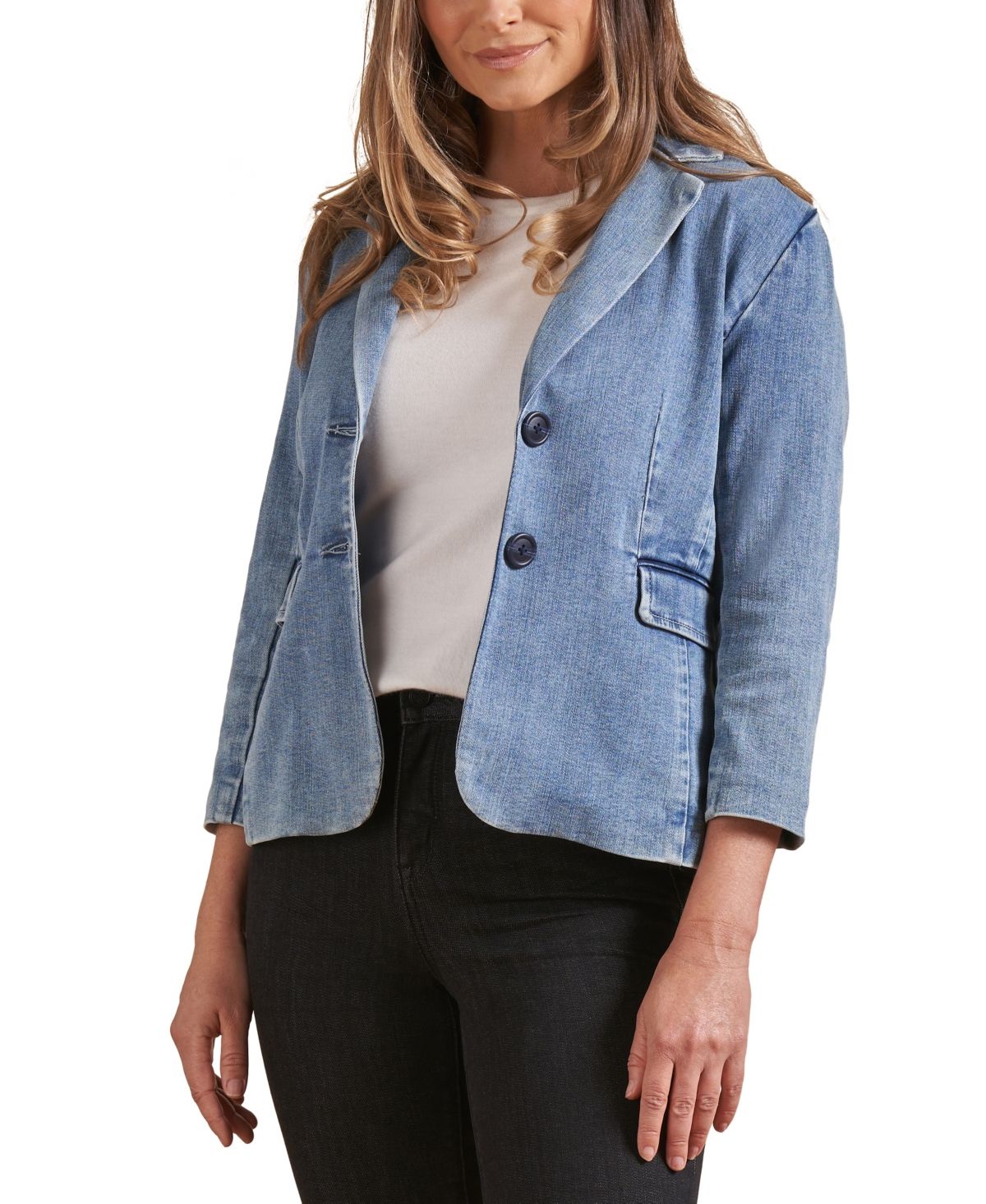 Women's Daisy Denim Blazer Jacket | Macys (US)