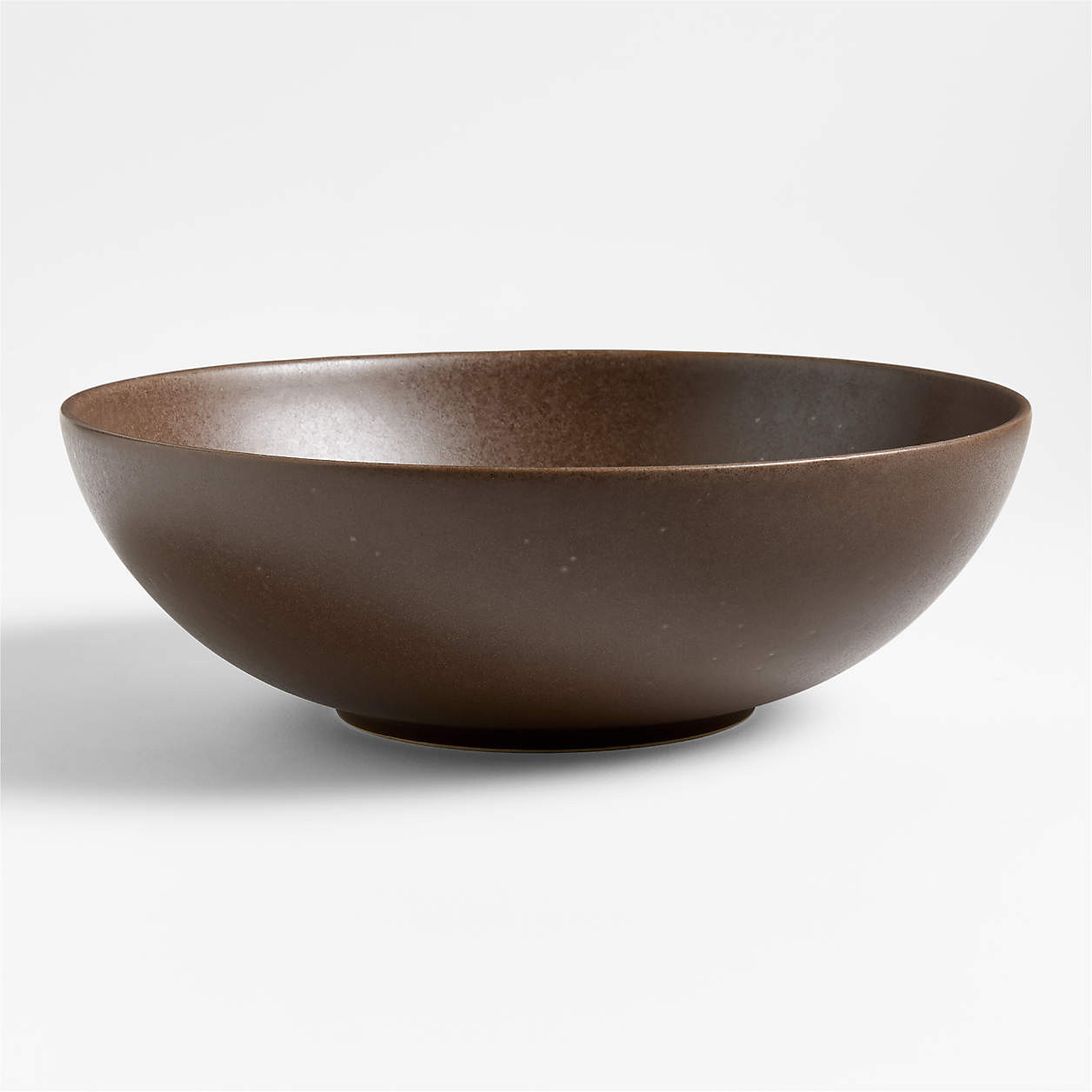 Craft Espresso Stoneware Serving Bowl + Reviews | Crate & Barrel | Crate & Barrel