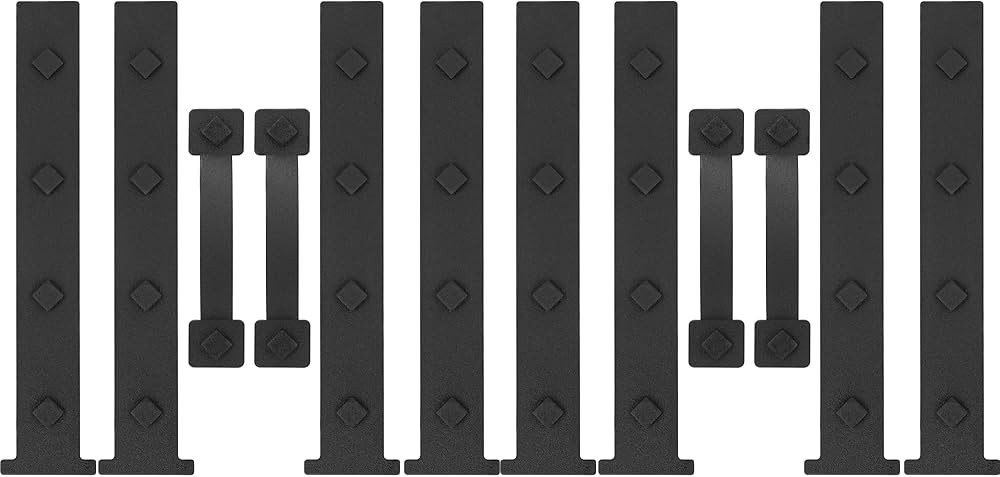 2 Pack Magnetic Garage Door Decorative Hardware, 12 Pieces Rectangle Garage Door Magnets Accents ... | Amazon (US)