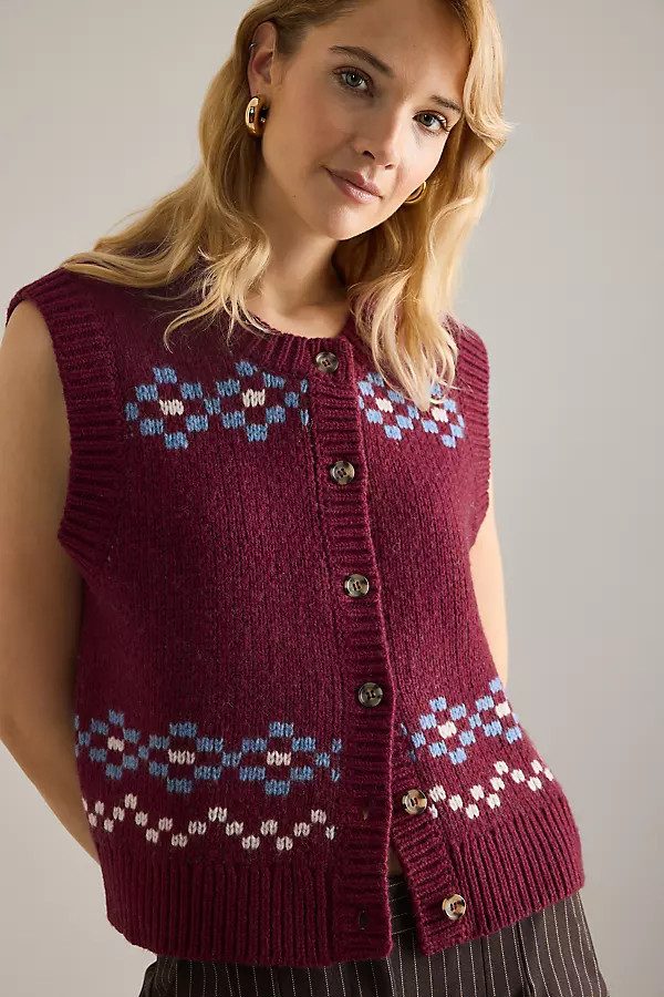Damson Madder Sofie Wool Vest | Anthropologie (UK)