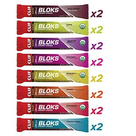 CLIF BLOKS - Energy Chews - 8 Flavor Variety Pack - Non-GMO - Plant Based Food - Fast Carbs for Cycl | Walmart (US)