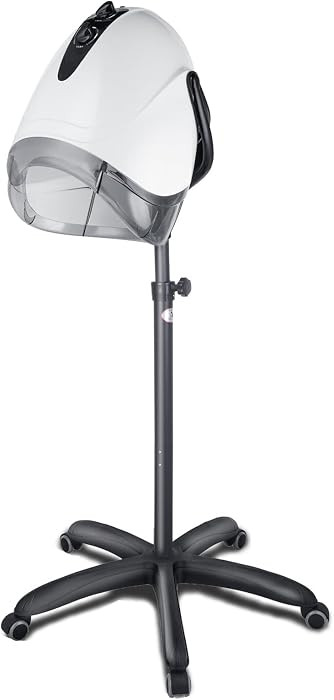 1000W Professional Hooded Hair Dryer,Standing Blow Hair Dryer with Cap and Wheels,Temperature and... | Amazon (US)