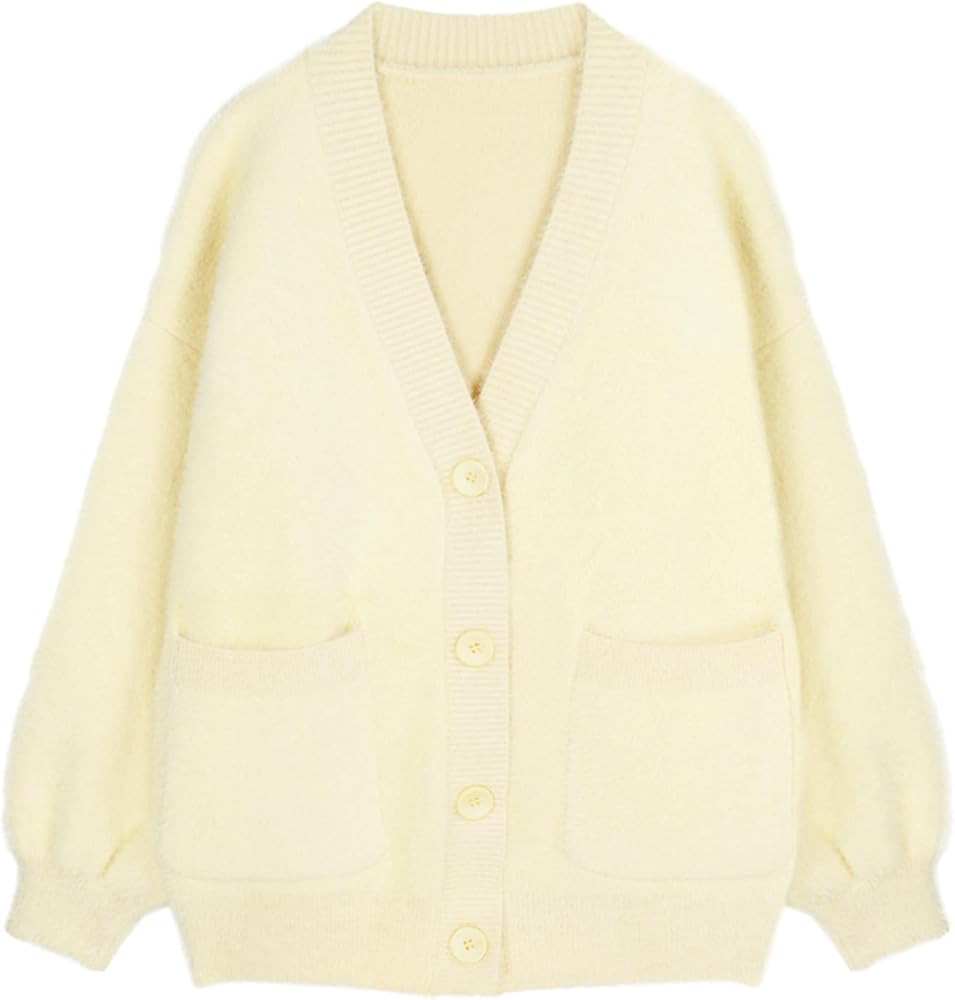 JASCLS Women's Long Sleeve Color Block Chunky Cable Knitted Oversized Sweater Cardigans for Women | Amazon (US)