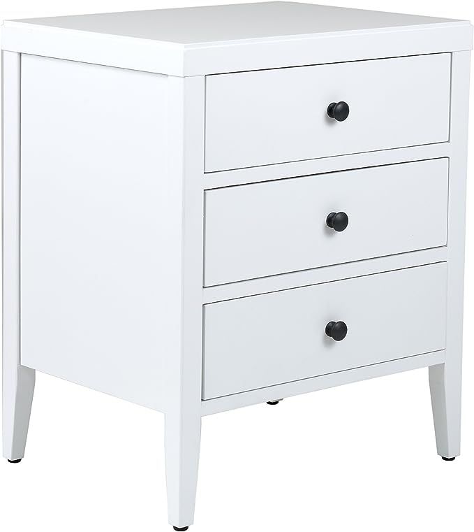 EAST at MAIN Webb Acacia Wood Rectangle Accent Table, White, (15" L x 19" W x 23" H) | Amazon (US)