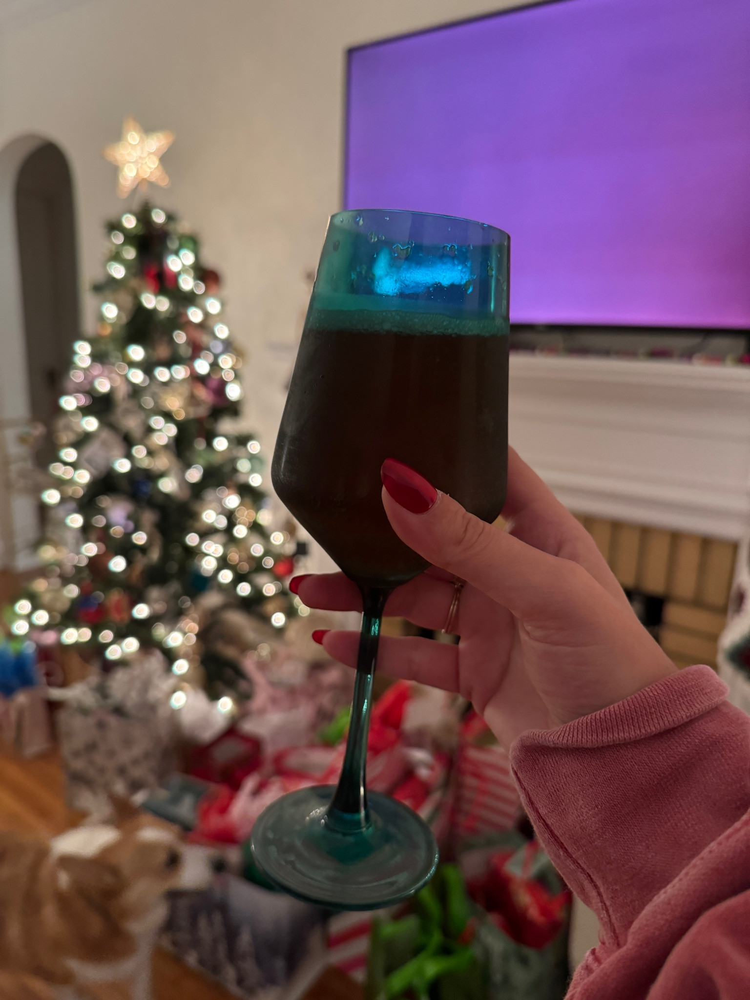 My favorite festive colored glasses! Fun to collect and gift. Love pairing the different colors with seasonal tablescapes 🥂✨ 

#LTKHome #LTKFindsUnder100