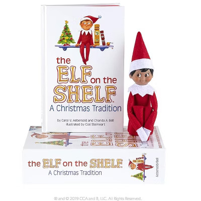 The Elf on the Shelf: A Christmas Tradition - Boy Scout Elf with Brown Eyes, Storybook, Box, and Certificate | Target
