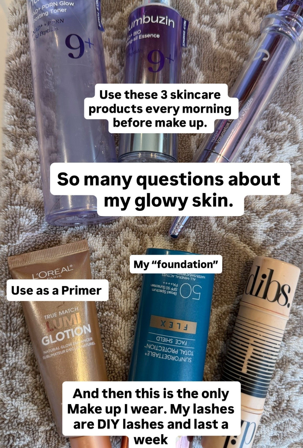 My recipe for glowy skin! Skin care and make up line up 

#LTKBeauty #LTKgrwm #LTKdayinmylife