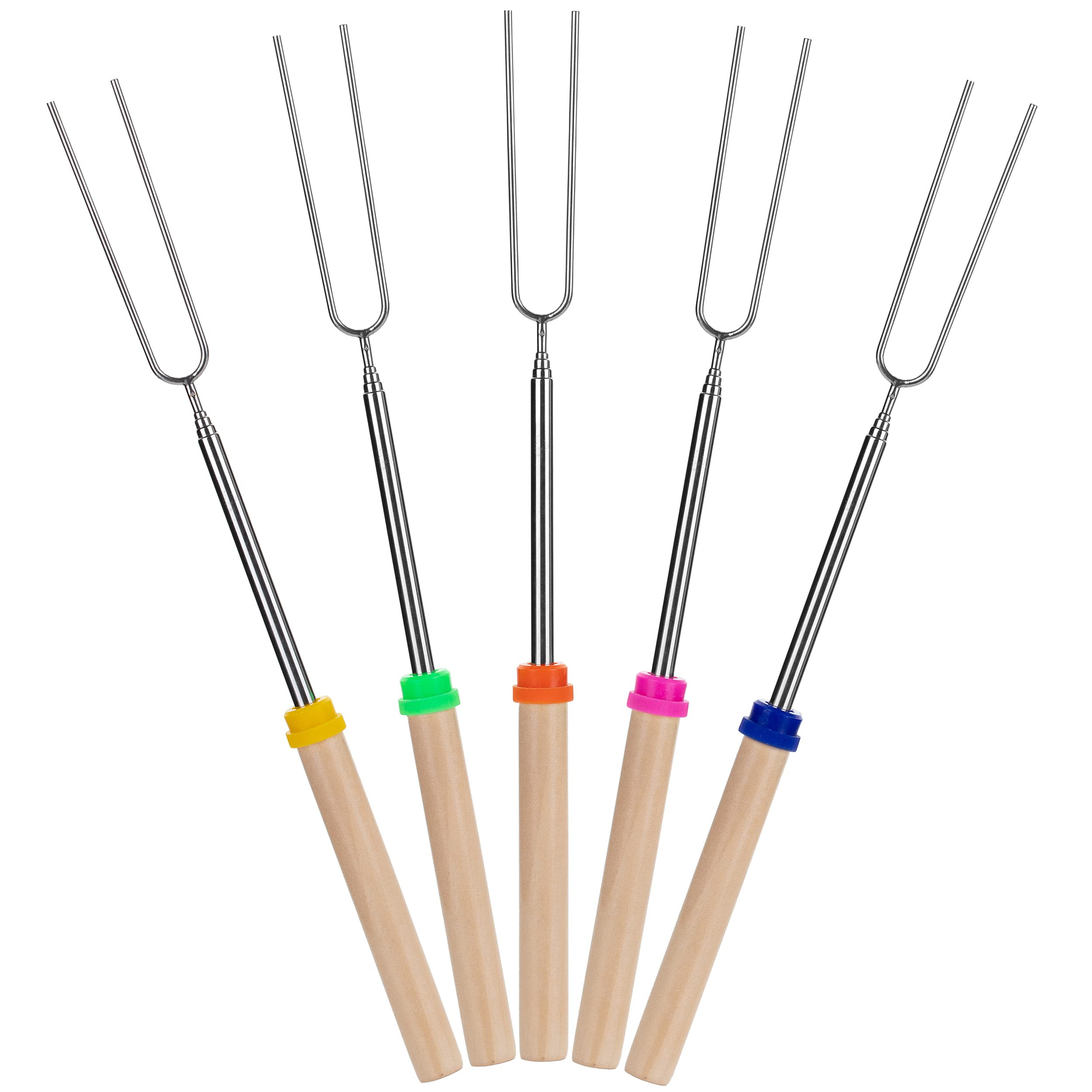 UNCO- Marshmallow Roasting Sticks with Bag, 32”, 8 Pack, Extendable Stainless Steel Smores Stic... | Amazon (US)