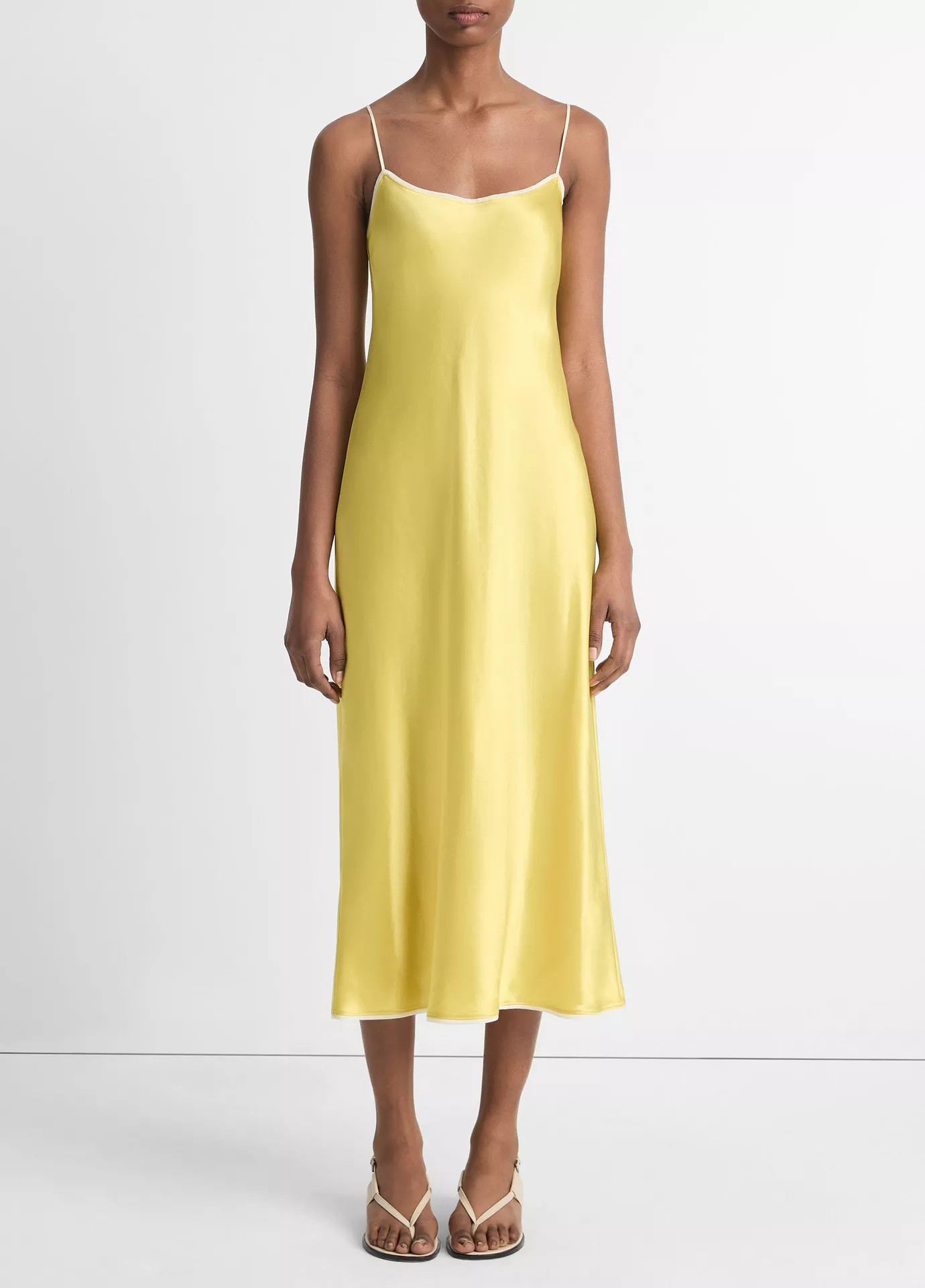 Satin Tipped Slip Dress | Vince LLC