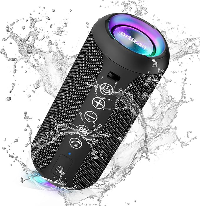 Ortizan Portable Bluetooth Speaker: IPX7 Waterproof, 24W Loud Sound, Deep Bass, Bluetooth 5.3, LE... | Amazon (US)