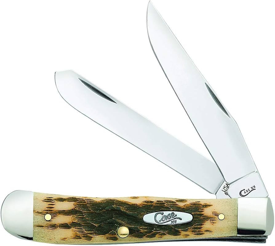 Case XX WR Pocket Knife Trapper With Genuine Bone Handle, Carbon Steel Blade(s), Length Closed: 4... | Amazon (US)