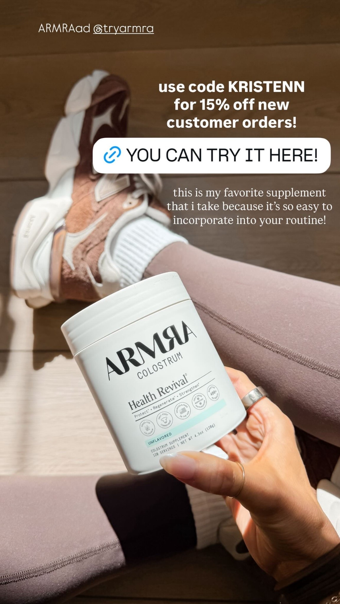 This is a daily essential in my health and wellness routine! Armra Colostrum supports your immune system, gut health, clear skin, energy, and more! I have a code right now for new customers!

#LTKdayinmylife #LTKselfcare #LTKfitnessgoals