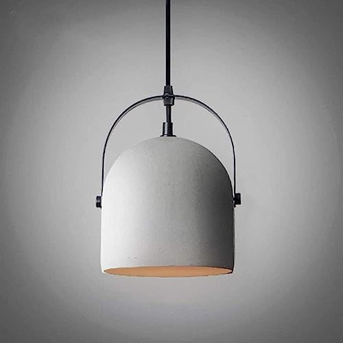 ACLBLK Industrial Retro Cement Pendant Light Dome Ceiling Hanging Lamp, E26 Creative Concrete Cha... | Amazon (US)