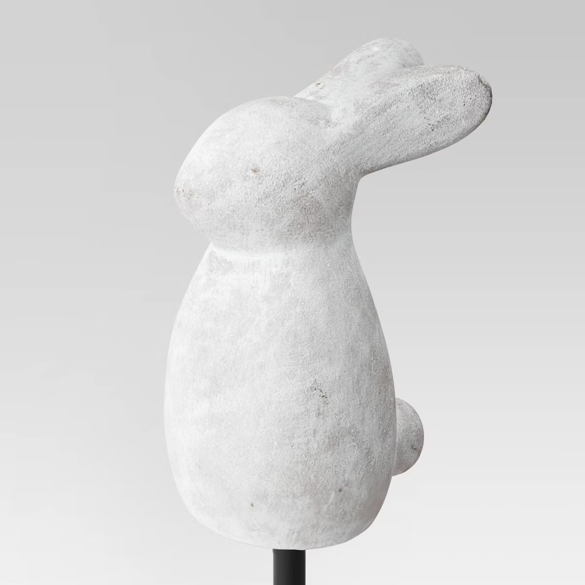 3pc Cement Rabbit Stake Outdoor Figurine Set White - Threshold™ | Target
