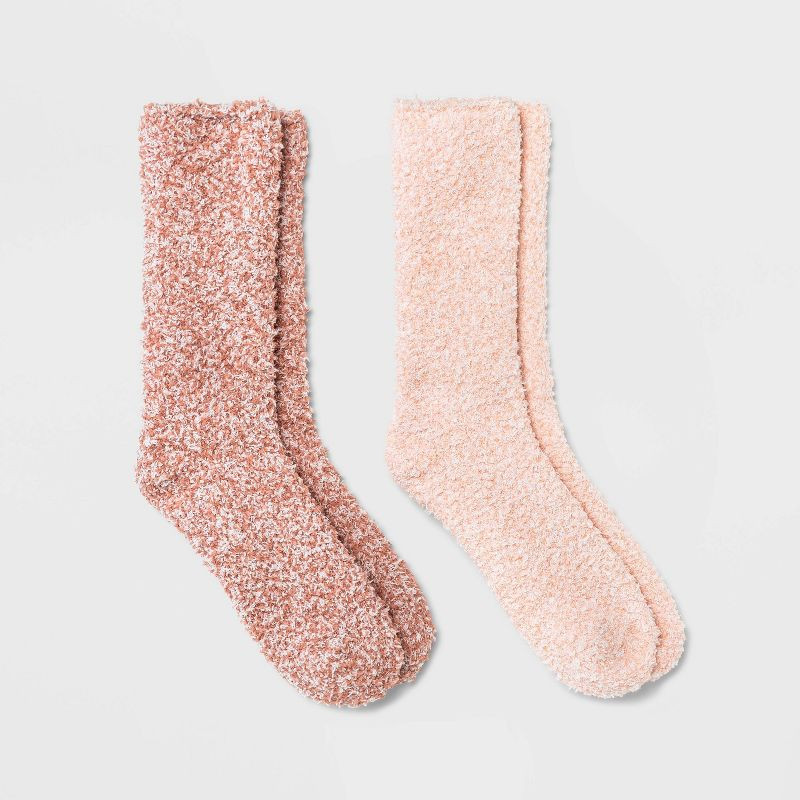 Women's Cozy Marled 2pk Crew Socks - Universal Thread™ 4-10 | Target