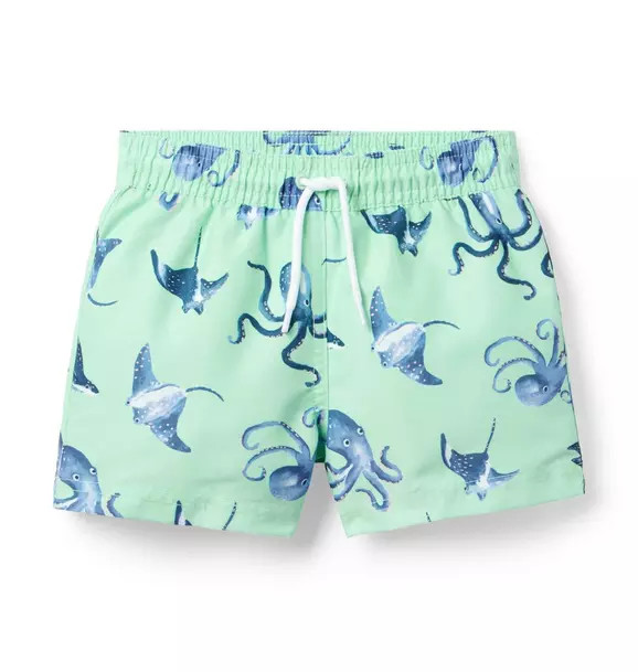 Recycled Sea Friends Swim Trunk | Janie and Jack