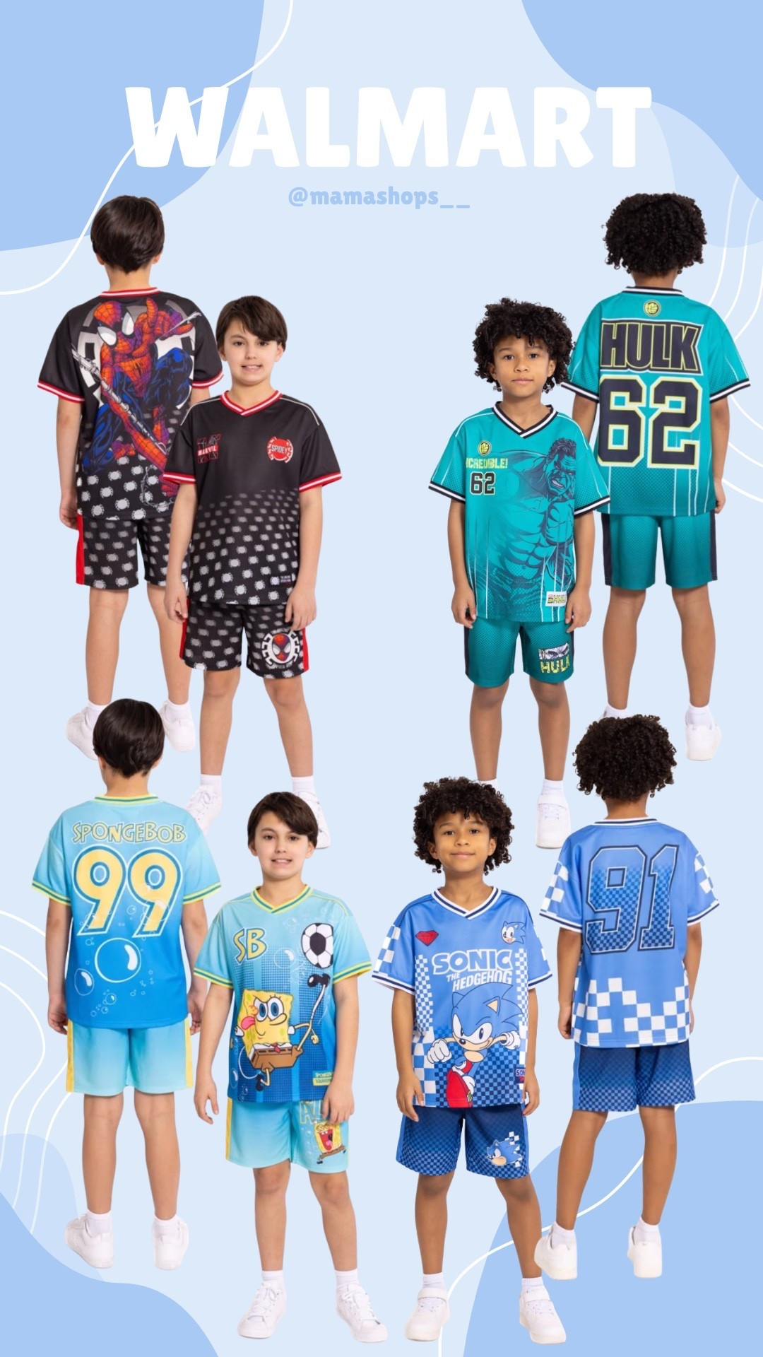 Fum graphic character 2pc Jersey sets for boys!👦🏻🤩

Find them at Walmart, linking them here🔗✨

#LTKSeasonal #LTKmomlife #LTKKids