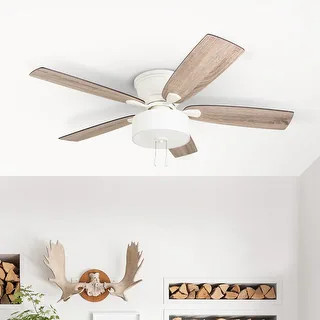 The Gray Barn Theobalds 52-inch Coastal Indoor LED Ceiling Fan with Pull Chains 5 Reversible Blad... | Bed Bath & Beyond