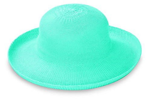 Wallaroo Hat Company Women’s Victoria Sun Hat – Packable Design and Adjustable Sizing for Medium Crown Sizes – Chic Style for Garden Parties, Beach Getaways and Outdoor Events (Turquoise) | Amazon (US)