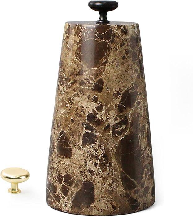 Marble Decorative Door Stoppers, Natural Marble Stone Doorstop with 2 Brass Handle. Heavy Duty Do... | Amazon (US)