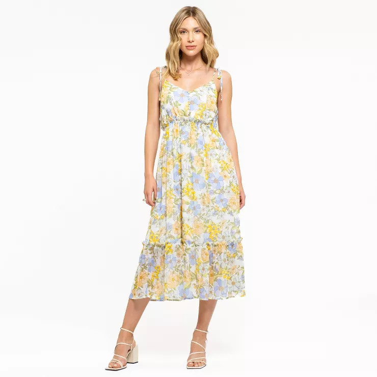 August Sky Women's Sleeveless Floral Maxi Dress | Target
