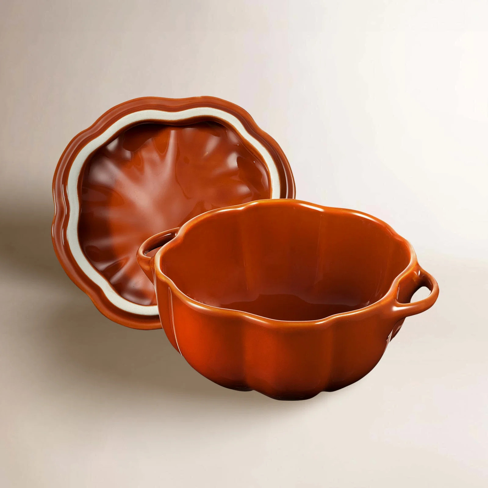 Staub Ceramic Pumpkin Cocotte | Birch Lane