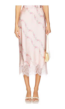 LoveShackFancy Malina Skirt in Apricot Medley from Revolve.com | Revolve Clothing (Global)