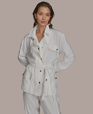Women's Belted Utility Jacket | Macy's