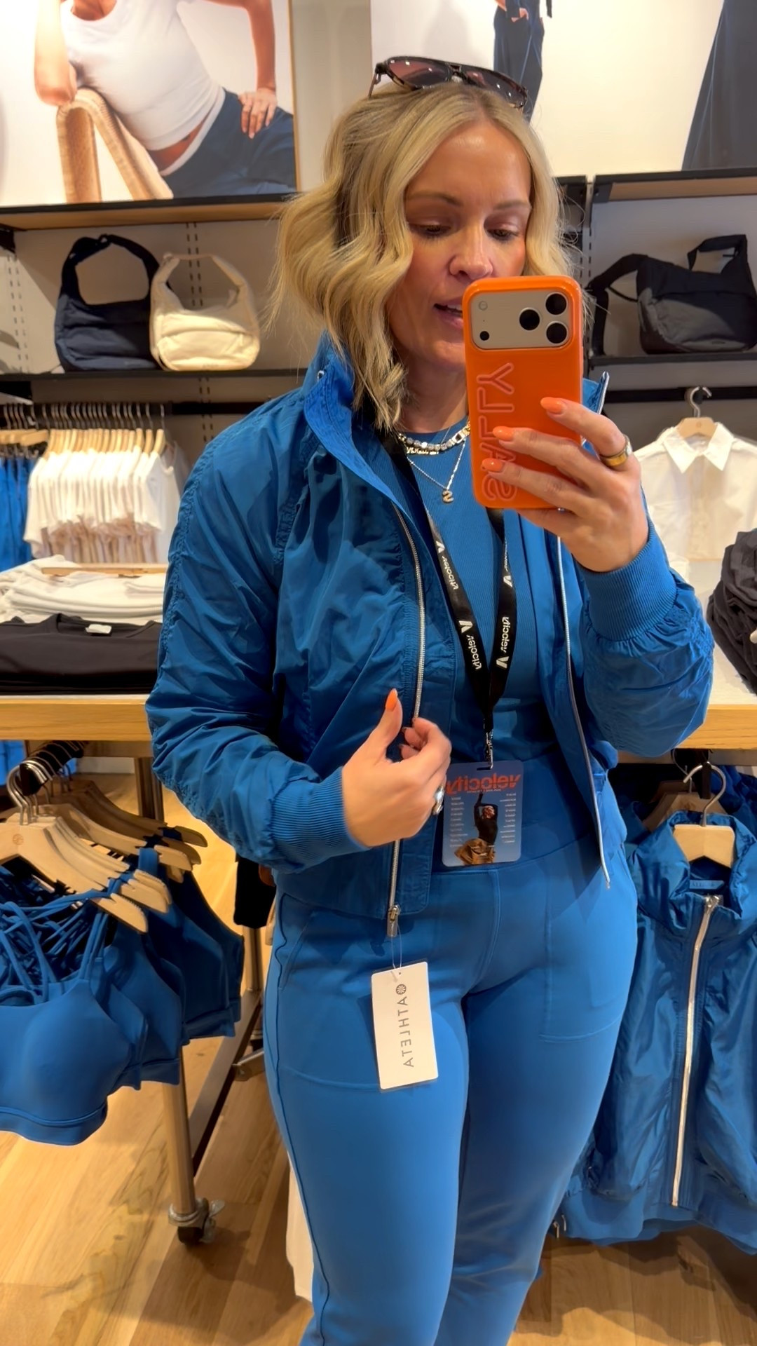 Love this blue more and more!!! 🌷🌷🌷 I’m in an XS! 

#hocspring 

#LTKmomlife #LTKdayinmylife #LTKfitnessgoals