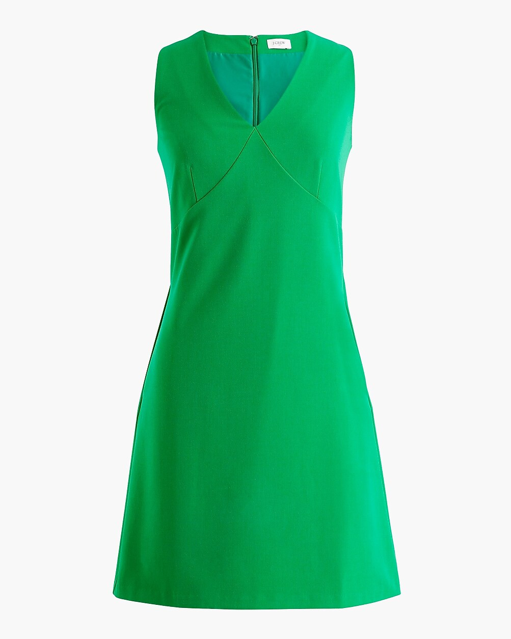 Sleeveless V-neck shift dress | J.Crew Factory