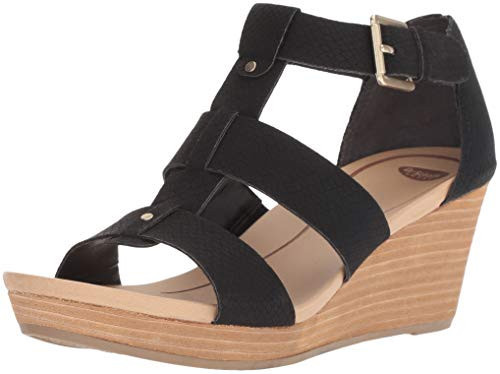 Dr. Scholl's Shoes Women's Barton Wedge Platform Sandal,Black Snake Print,11 | Amazon (US)