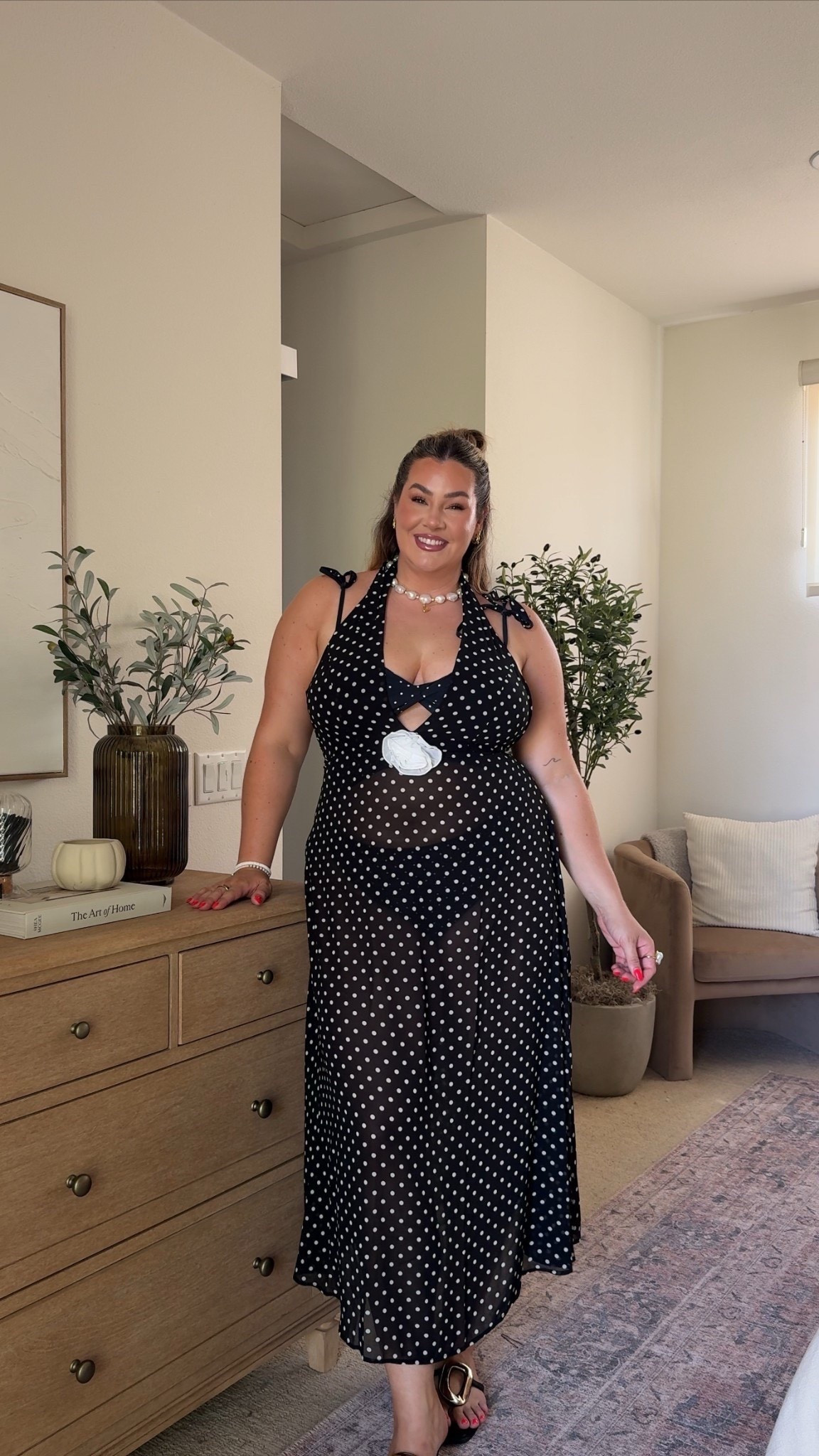 Polka dot cover up is still available! 🖤

affordable swimwear - wearing an Xl in the swimmie + cover up!  

#LTKSwim #LTKMidsize