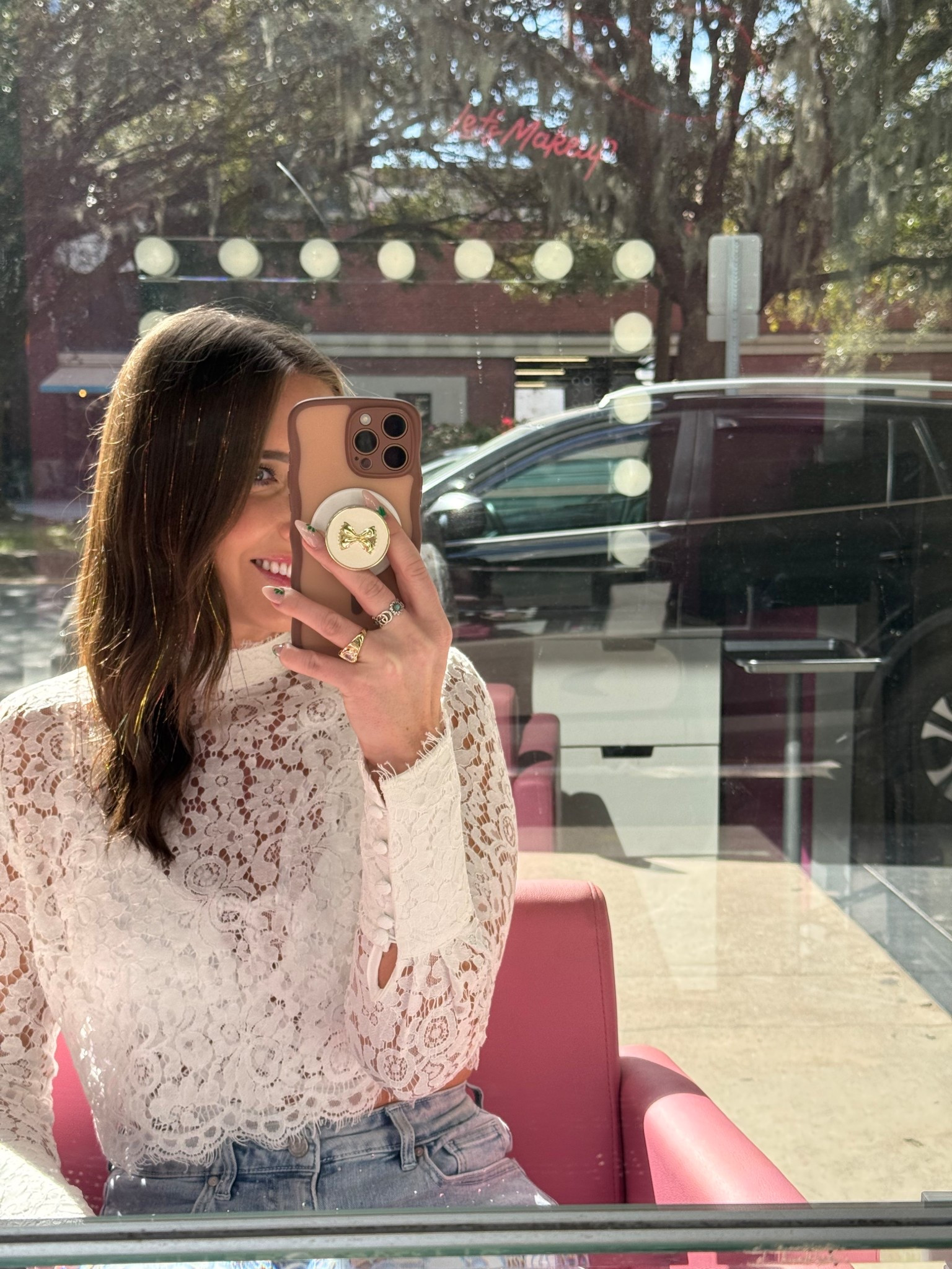 Love this lace white top for spring! 

#LTKspringtrends #LTKspring #LTKhaul